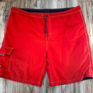 Tommy Hilfiger Men's Cargo Drawstring Waist Swim Shorts Swim Suit in Res Size XL
